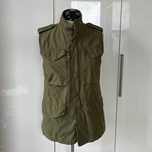 ZARA Women’s Vest Color-Khaki Size-Medium - Picture 2 of 6